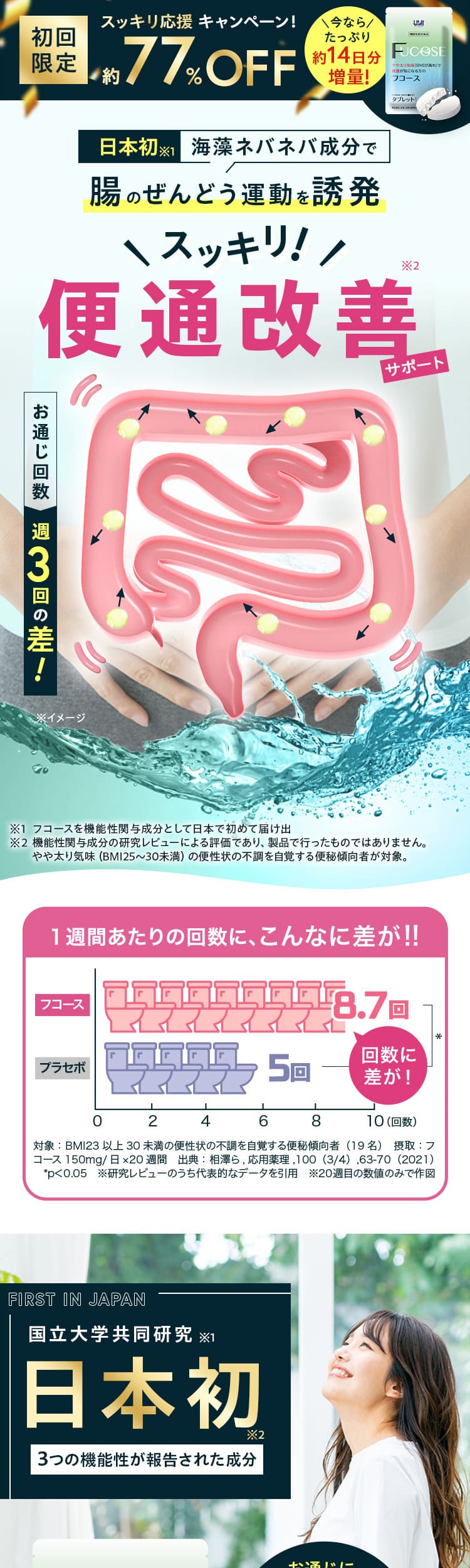 UMIウェルネス様 フコースLPデザイン